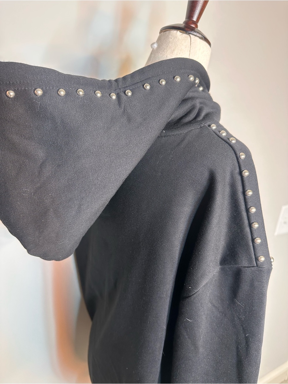 Like new Sz M Gameday Couture Alabama black studded hoodie - Picture 6 of 9